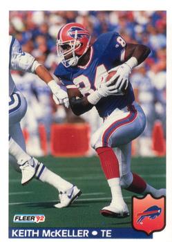#25 Keith McKeller - Buffalo Bills - 1992 Fleer Football