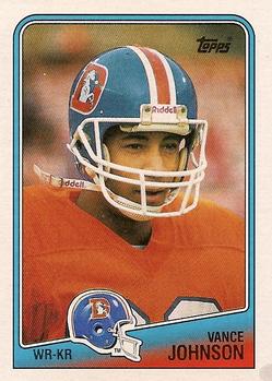 #25 Vance Johnson - Denver Broncos - 1988 Topps Football