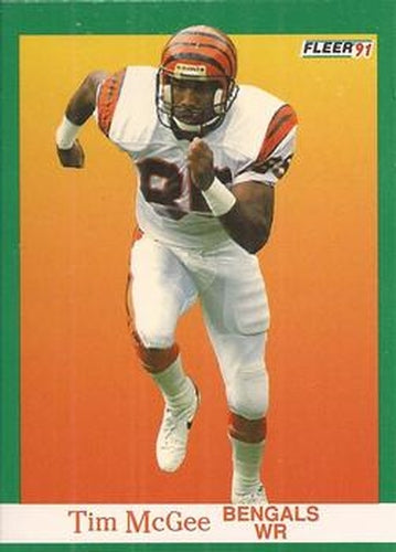#25 Tim McGee - Cincinnati Bengals - 1991 Fleer Football