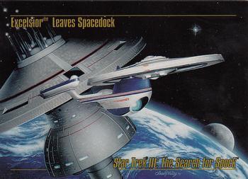 #25 Excelsior Leaves Spacedock - 1993 SkyBox Star Trek Master Series
