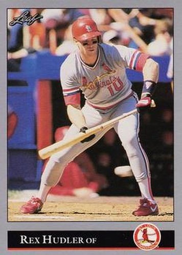 #25 Rex Hudler - St. Louis Cardinals - 1992 Leaf Baseball
