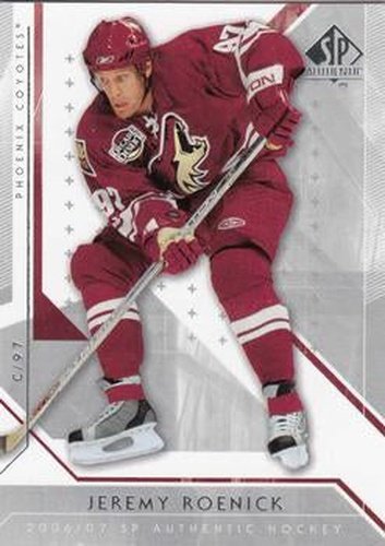 #25 Jeremy Roenick - Phoenix Coyotes - 2006-07 SP Authentic Hockey