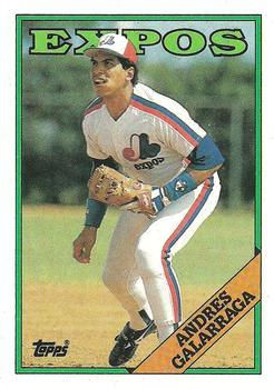 #25 Andres Galarraga - Montreal Expos - 1988 Topps Baseball