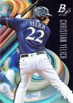 #25 Christian Yelich - Milwaukee Brewers - 2018 Bowman Platinum Baseball