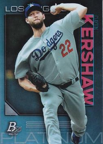 #25 Clayton Kershaw - Los Angeles Dodgers - 2020 Bowman Platinum Baseball