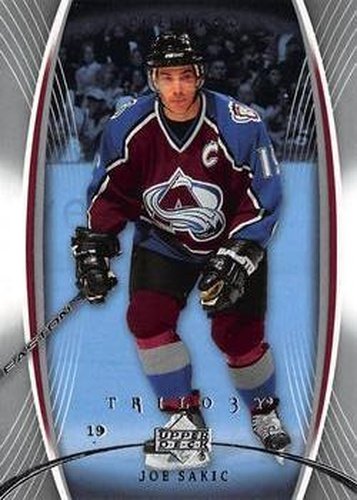 #25 Joe Sakic - Colorado Avalanche - 2007-08 Upper Deck Trilogy Hockey