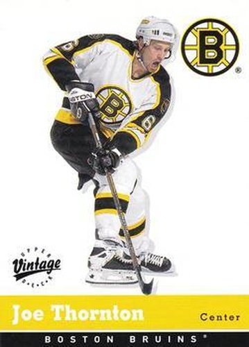 #25 Joe Thornton - Boston Bruins - 2000-01 Upper Deck Vintage Hockey