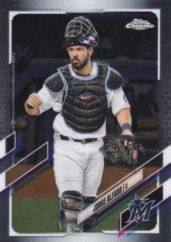 #25 Jorge Alfaro - Miami Marlins - 2021 Topps Chrome Baseball