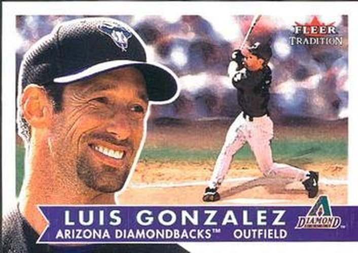 #25 Luis Gonzalez - Arizona Diamondbacks - 2001 Fleer Tradition Baseball