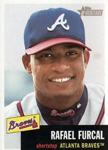 #25 Rafael Furcal - Atlanta Braves - 2002 Topps Heritage Baseball
