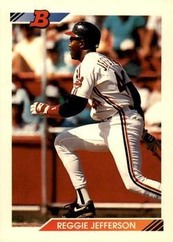 #25 Reggie Jefferson - Cleveland Indians - 1992 Bowman Baseball