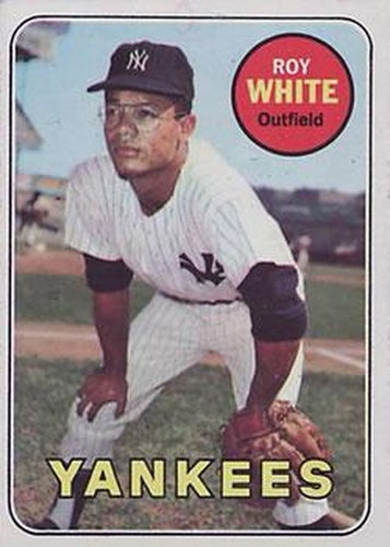 #25 Roy White - New York Yankees - 1969 Topps Baseball