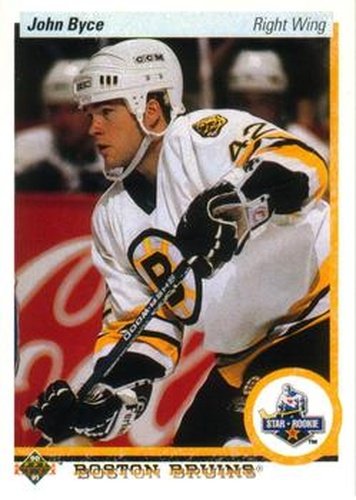 #25 John Byce - Boston Bruins - 1990-91 Upper Deck Hockey