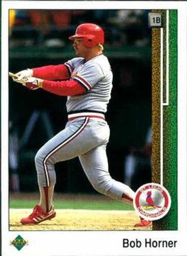 #125 Bob Horner - St. Louis Cardinals - 1989 Upper Deck Baseball