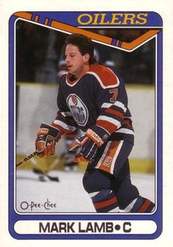 #25 Mark Lamb - Edmonton Oilers - 1990-91 O-Pee-Chee Hockey