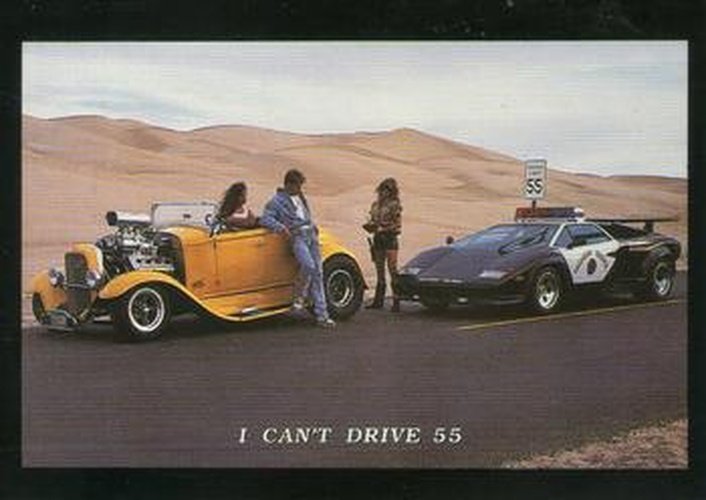 #25 I Can't Drive 55 / Checklist - 1992 All Sports Marketing Exotic Dreams