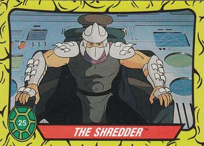 #25 The Shredder - 1989 O-Pee-Chee Teenage Mutant Ninja Turtles