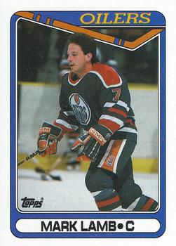 #25 Mark Lamb - Edmonton Oilers - 1990-91 Topps Hockey