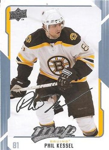 #25 Phil Kessel - Boston Bruins - 2008-09 Upper Deck MVP Hockey