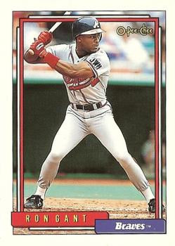 #25 Ron Gant - Atlanta Braves - 1992 O-Pee-Chee Baseball
