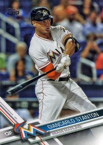 #25a Giancarlo Stanton - Miami Marlins - 2017 Topps Baseball