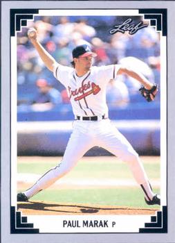 #260 Paul Marak - Atlanta Braves - 1991 Leaf Baseball