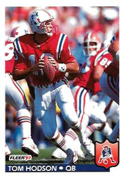 #260 Tom Hodson - New England Patriots - 1992 Fleer Football