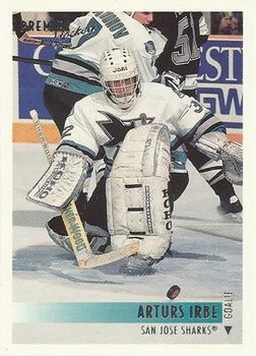 #260 Arturs Irbe - San Jose Sharks - 1994-95 O-Pee-Chee Premier Hockey