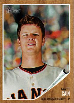 #260 Matt Cain - San Francisco Giants - 2011 Topps Heritage Baseball