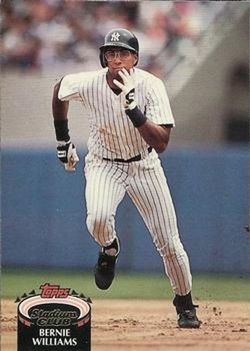 #260 Bernie Williams - New York Yankees - 1992 Stadium Club Baseball
