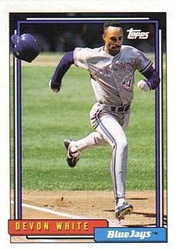 #260 Devon White - Toronto Blue Jays - 1992 Topps Baseball