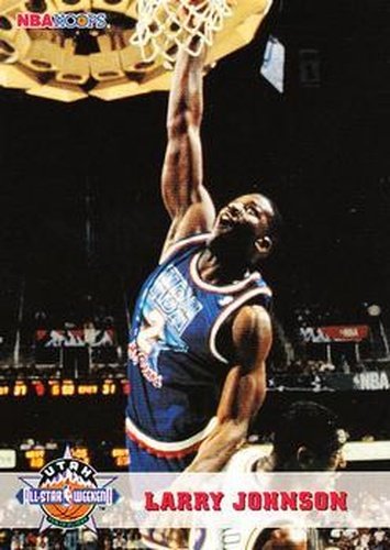 #260 Larry Johnson - Charlotte Hornets - 1993-94 Hoops Basketball