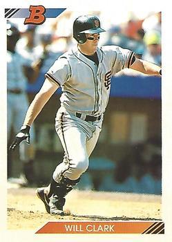 #260 Will Clark - San Francisco Giants - 1992 Bowman Baseball