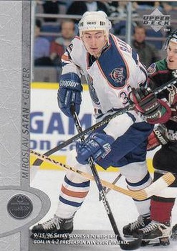 #260 Miroslav Satan - Edmonton Oilers - 1996-97 Upper Deck Hockey