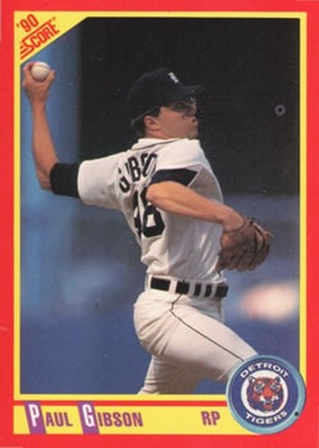#261 Paul Gibson - Detroit Tigers - 1990 Score Baseball