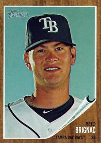 #261 Reid Brignac - Tampa Bay Rays - 2011 Topps Heritage Baseball
