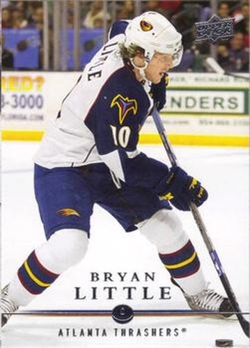 #261 Bryan Little - Atlanta Thrashers - 2008-09 Upper Deck Hockey