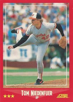 #261 Tom Niedenfuer - Baltimore Orioles - 1988 Score Baseball