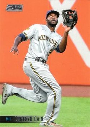 #261 Lorenzo Cain - Milwaukee Brewers - 2021 Stadium Club Baseball