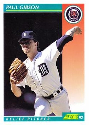 #261 Paul Gibson - Detroit Tigers - 1992 Score Baseball