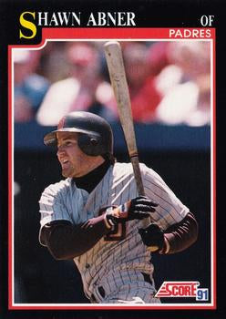 #261 Shawn Abner - San Diego Padres - 1991 Score Baseball