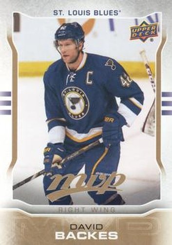 #261 David Backes - St. Louis Blues - 2014-15 Upper Deck MVP Hockey