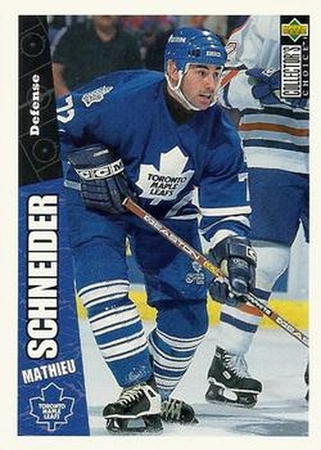 #262 Mathieu Schneider - Toronto Maple Leafs - 1996-97 Collector's Choice Hockey