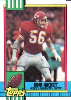 #262 Dino Hackett - Kansas City Chiefs - 1990 Topps Football