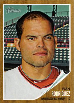 #262 Ivan Rodriguez - Washington Nationals - 2011 Topps Heritage Baseball