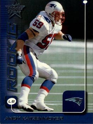#262 Andy Katzenmoyer - New England Patriots - 1999 Leaf Rookies & Stars Football