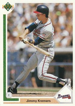 #262 Jimmy Kremers - Atlanta Braves - 1991 Upper Deck Baseball