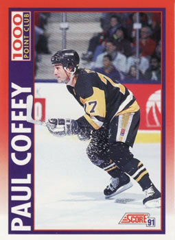 #262 Paul Coffey - Pittsburgh Penguins - 1991-92 Score Canadian Bilingual Hockey