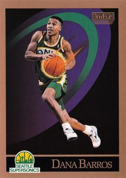 #263 Dana Barros - Seattle SuperSonics - 1990-91 SkyBox Basketball