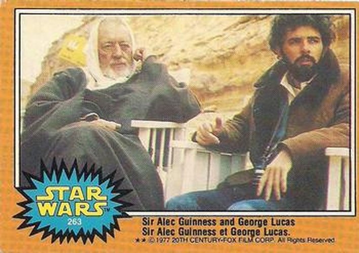 #263 Sir Alec Guinness and George Lucas - 1977 O-Pee-Chee Star Wars